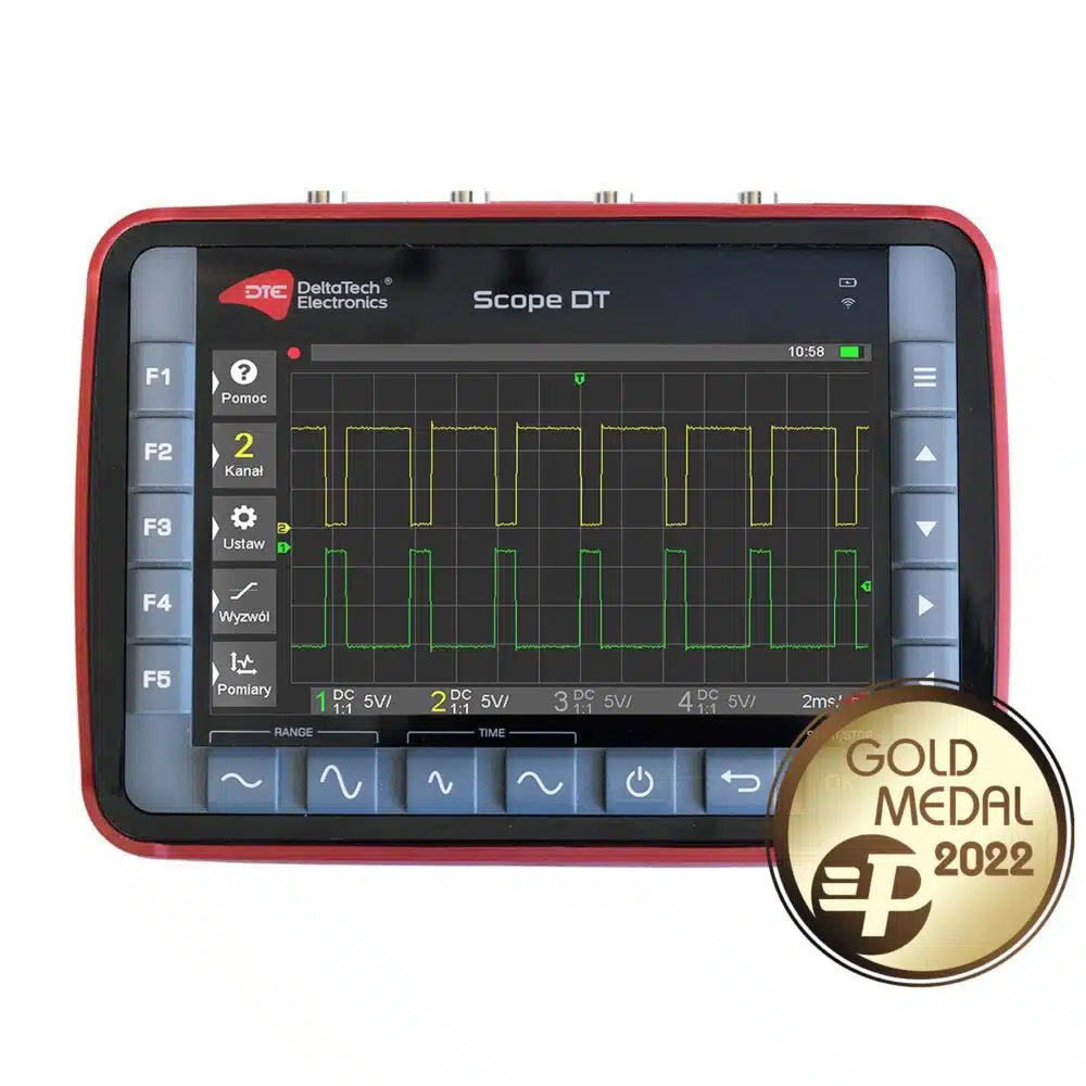 Zaawansowany oscyloskop Scope DT z funkcją WiFi i wbudowaną pamięcią