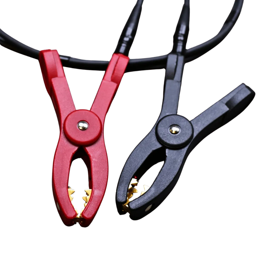 Cordons de mesure de 1 m avec bornes compactes de 25 mm pour le testeur DBT-12+, contact en laiton, conception mince pour les batteries difficiles à atteindre