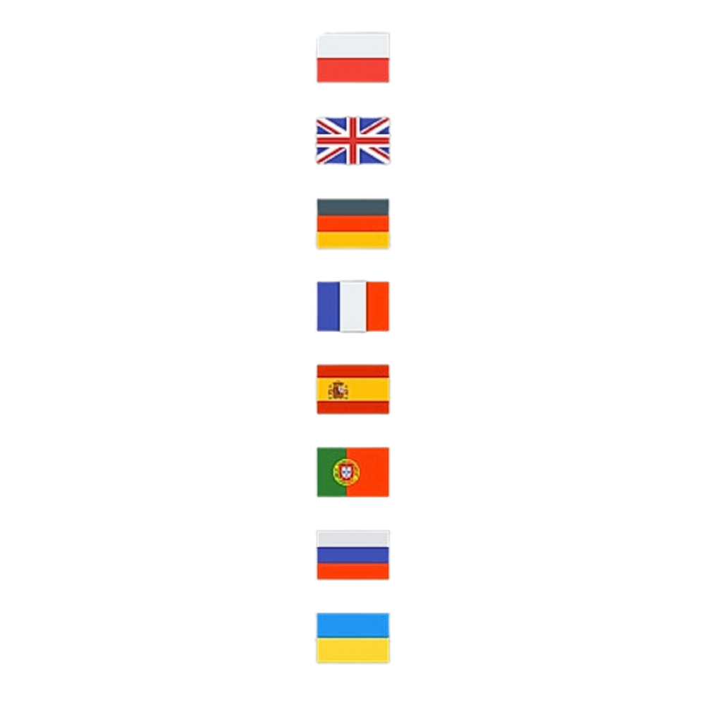 Obsługiwane języki